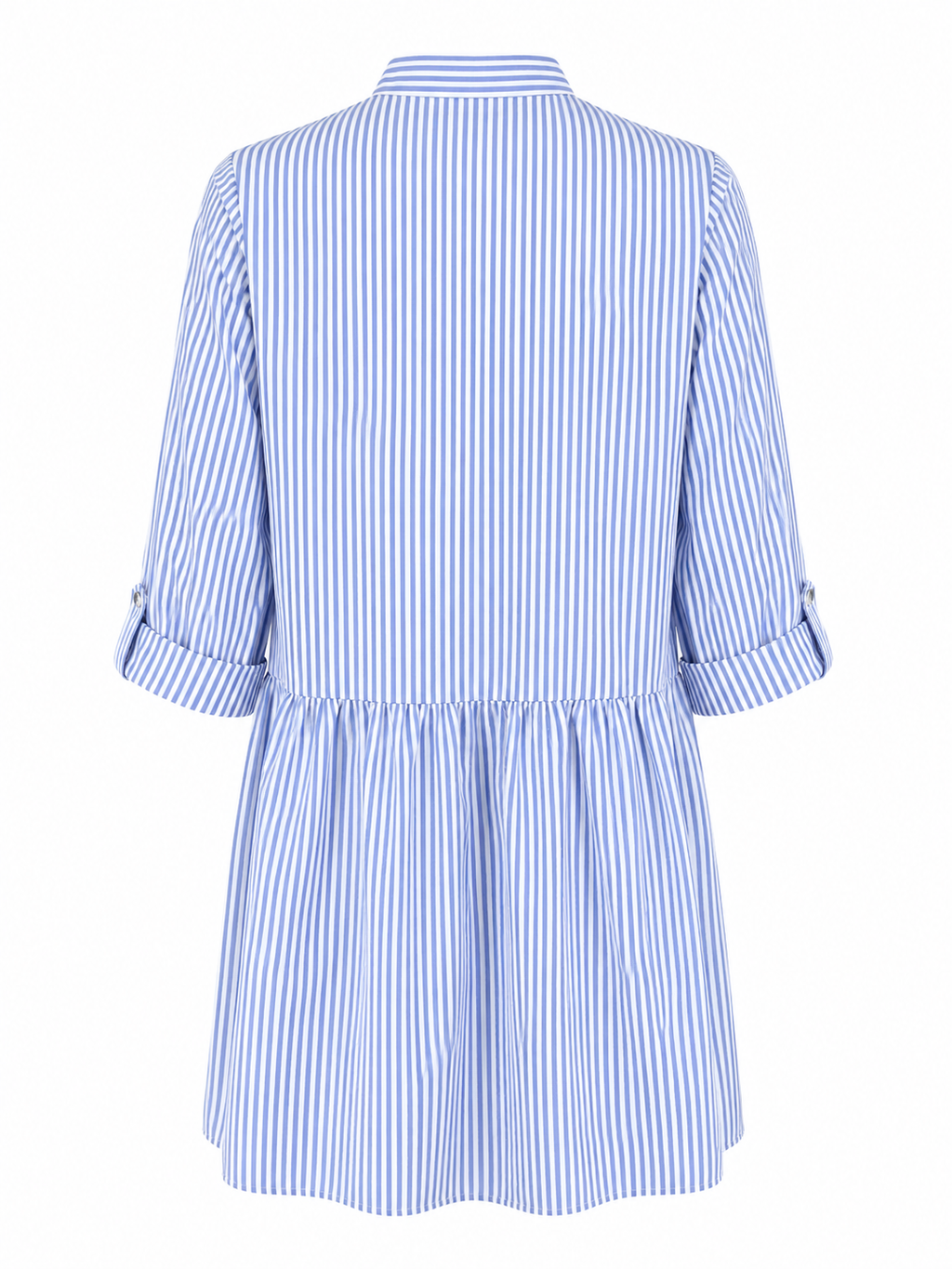TUCKERNUCK  BLUE STRIPE ROYAL SHIRT DRESS MEDIUM