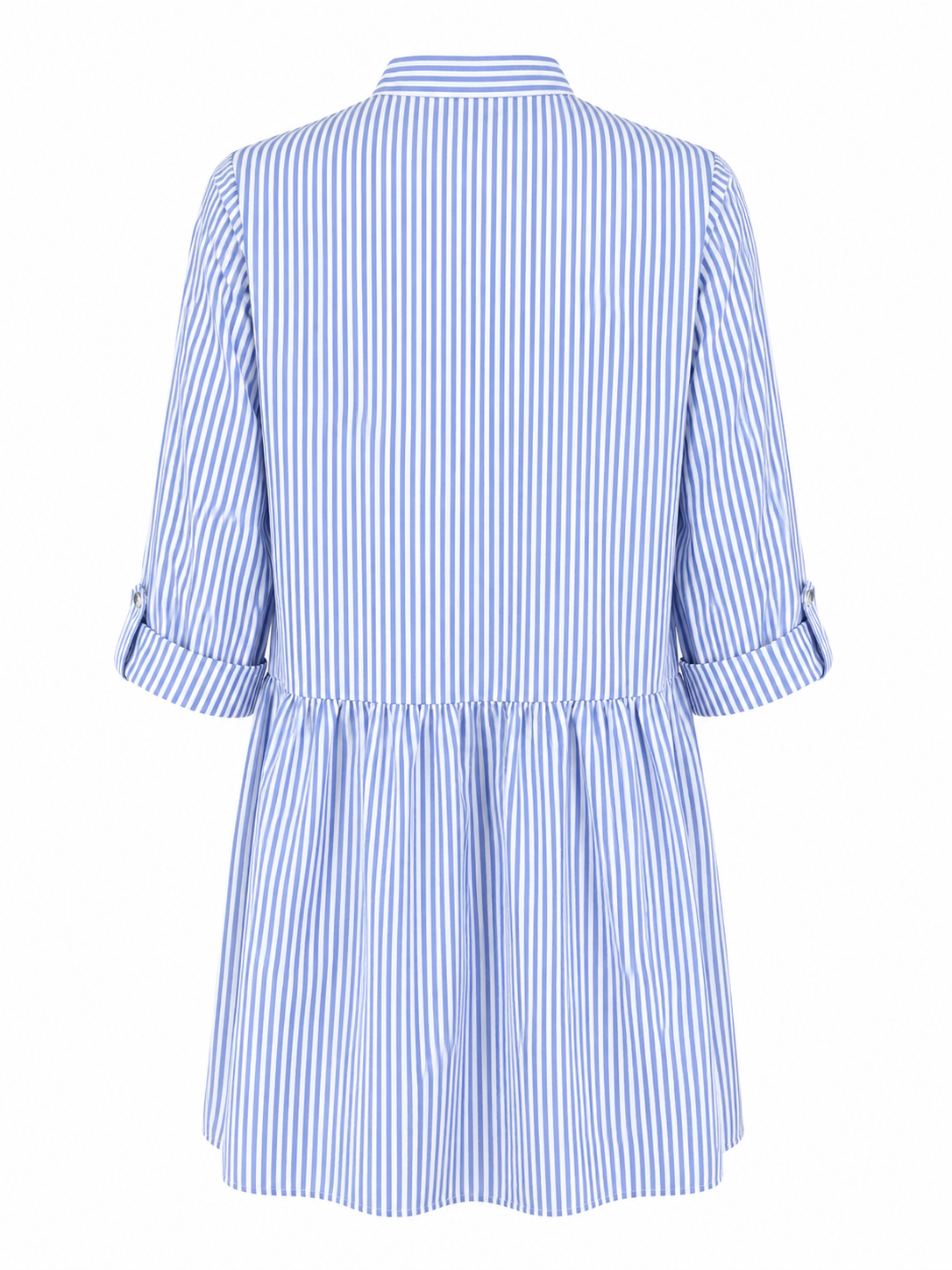 TUCKERNUCK  BLUE STRIPE ROYAL SHIRT DRESS MEDIUM