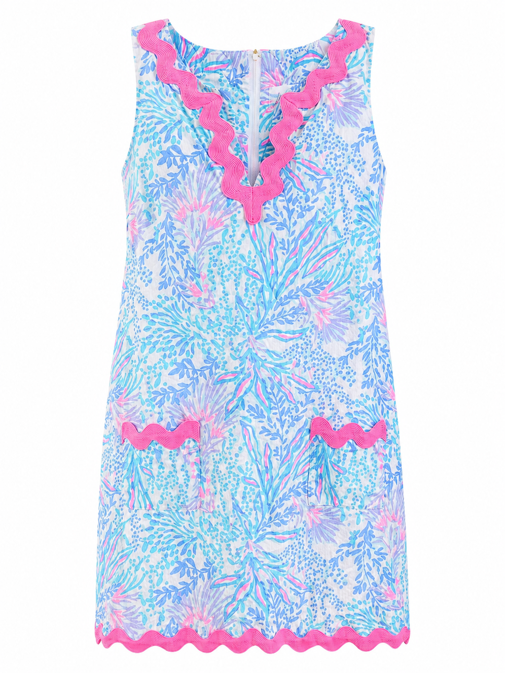 LILLY PULITZER ROMEY SHIFT ROMPER MULTI VIA DEL MAR 14