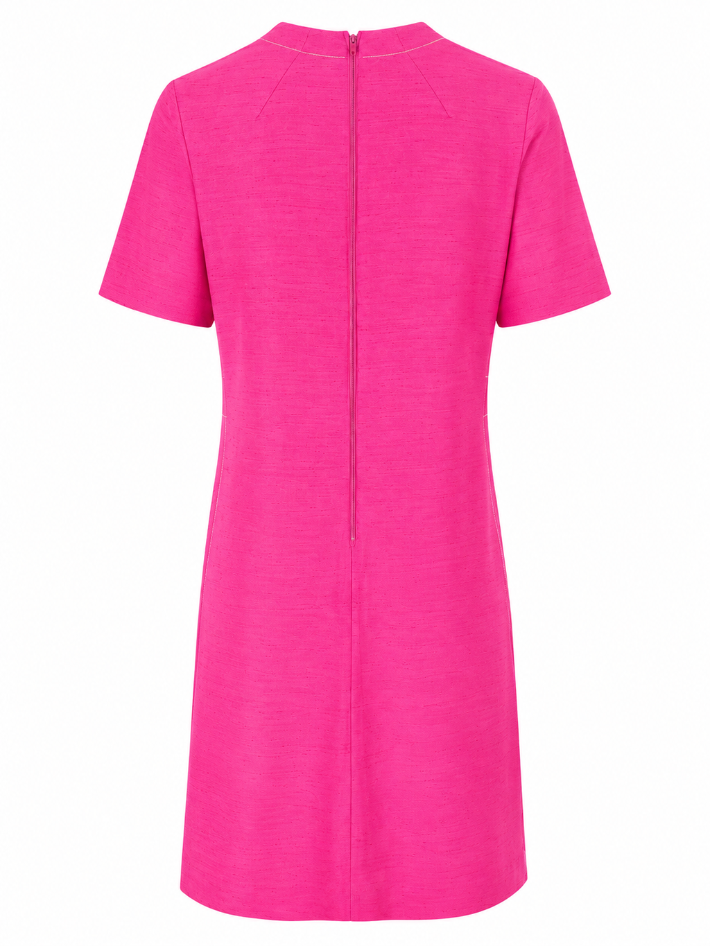 HARDY AMIES BOUTIQUE VINTAGE 1970S PINK WOOL DRESS 12