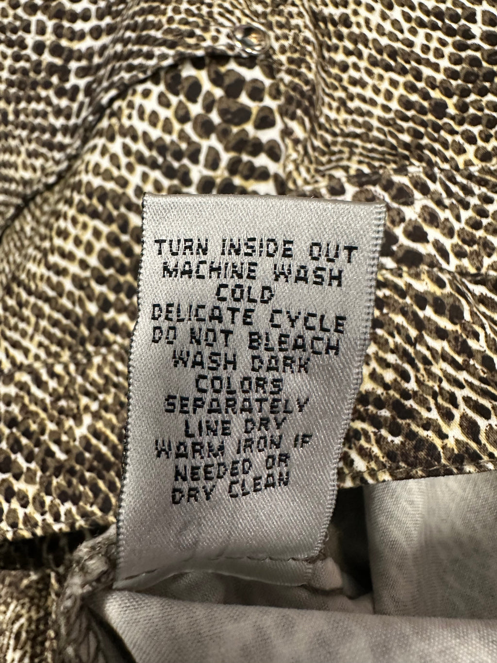 Cache Brown Python Pants Size 6
