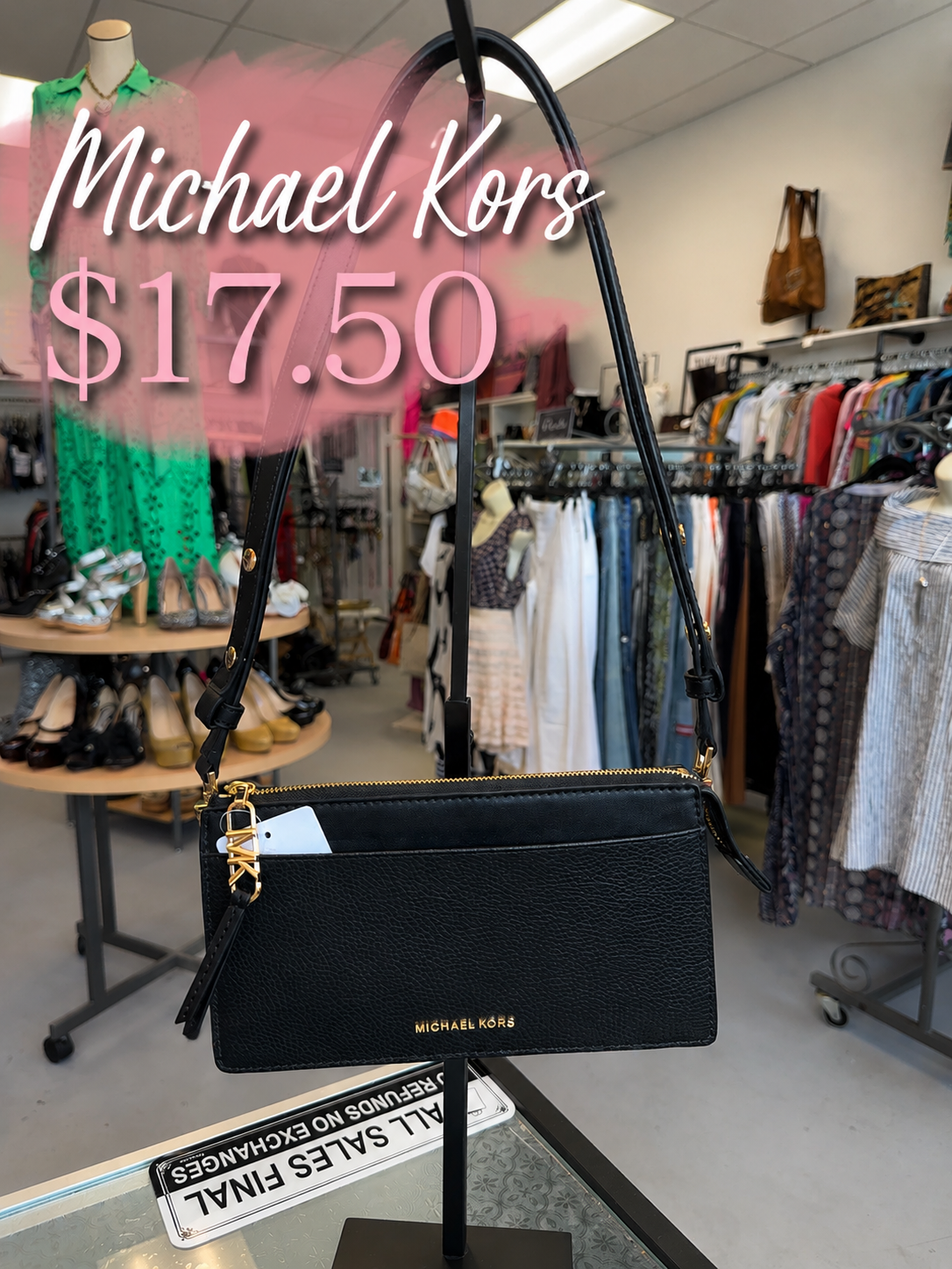 PURSE MICHAEL KORS BLACK SHOULDER BAG