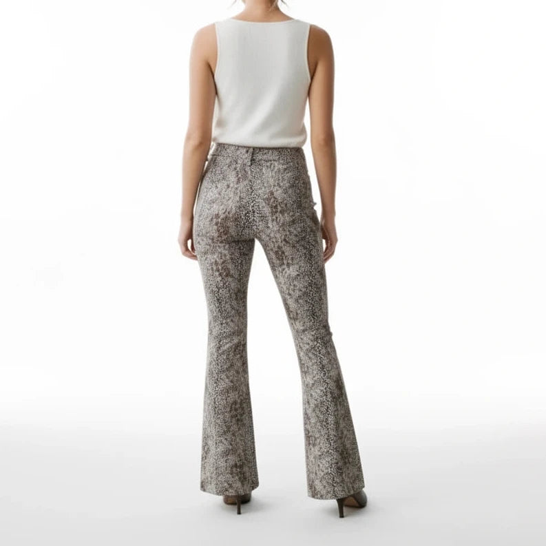 Cotton & Spandex Brown Python Pants Sz 6