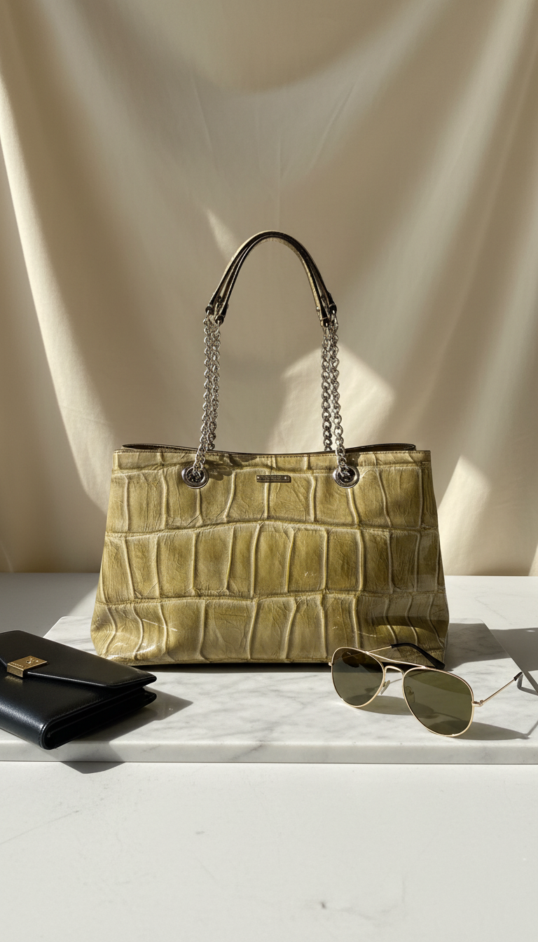 Kate Spade Patent Leather Croc Bag