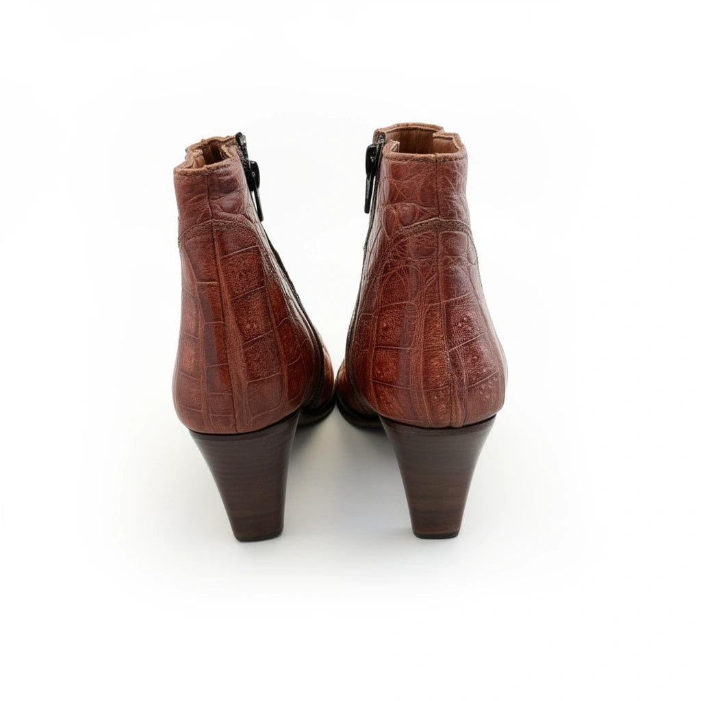 Alligator Ankle Boots