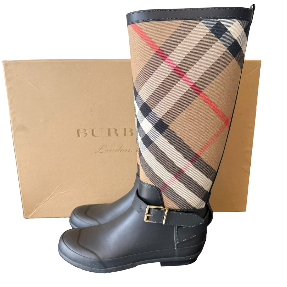 BOOTS BURBERRY PLAID 7