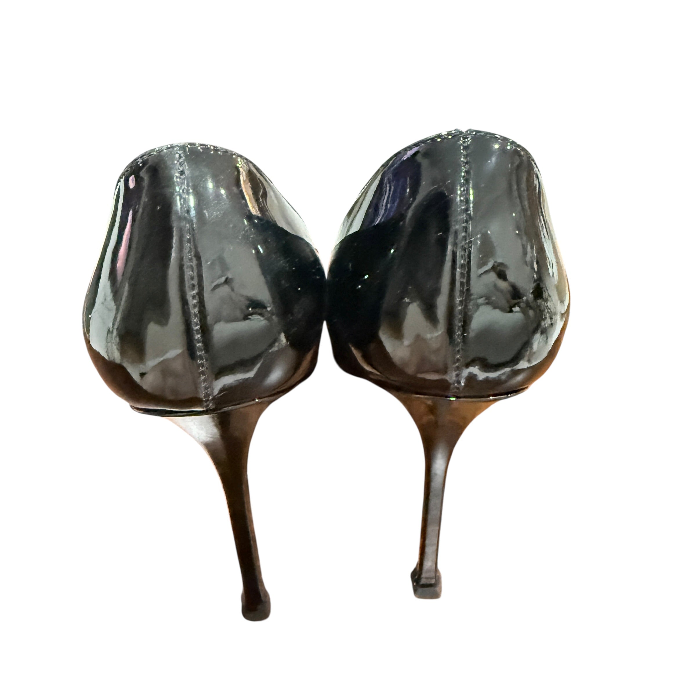 YSL Black Patent Leather Pumps