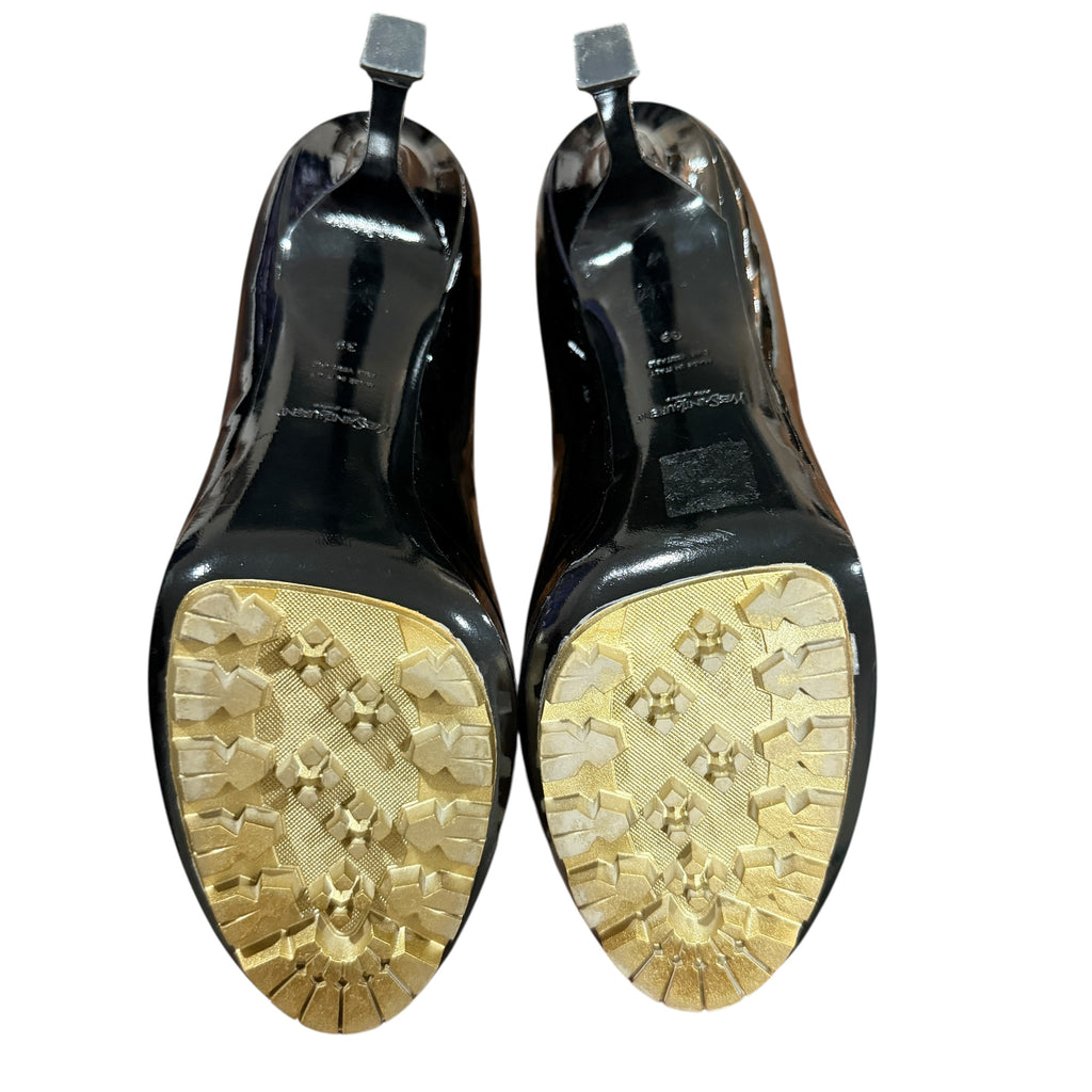YSL Black Patent Leather Pumps