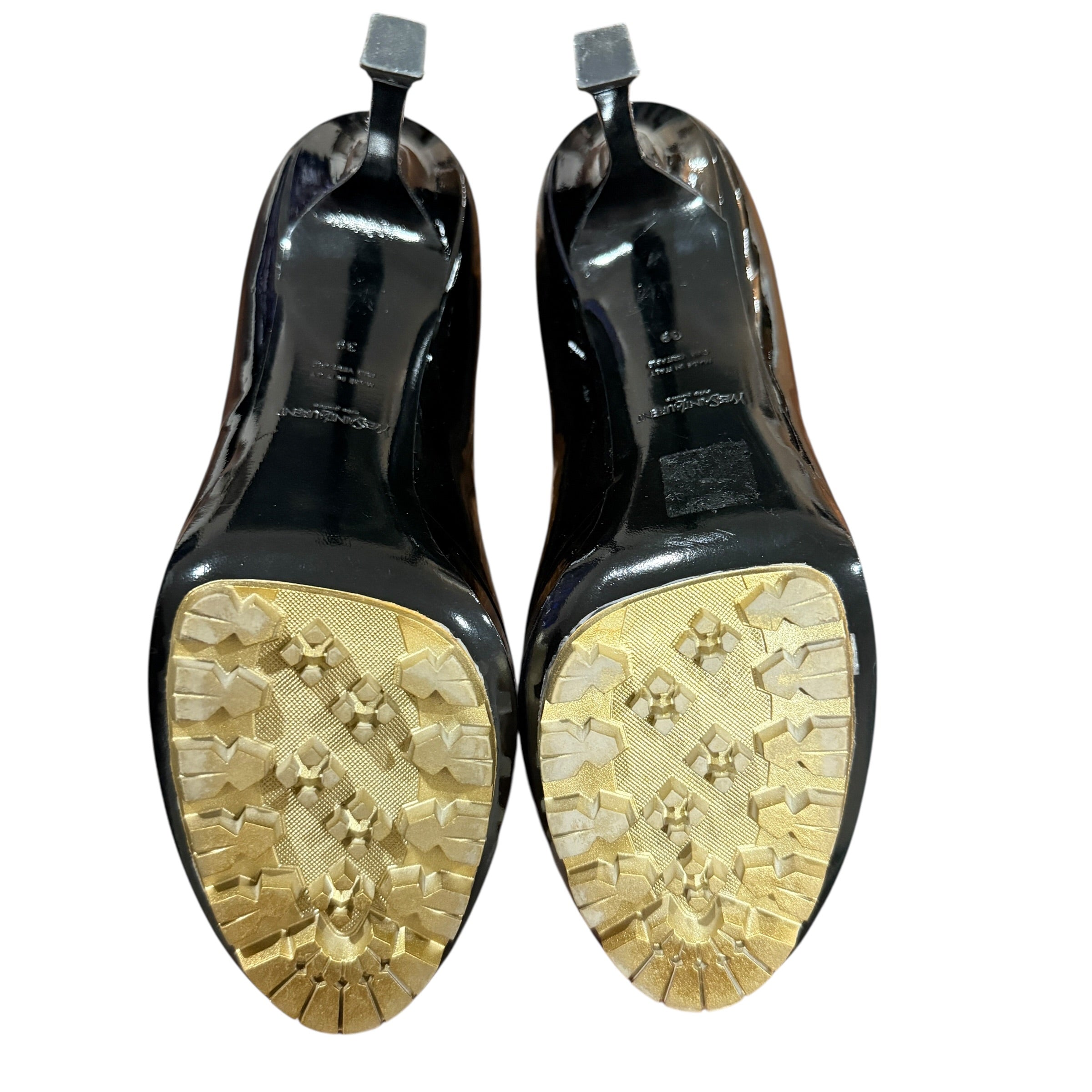 YSL Black Patent Leather Pumps