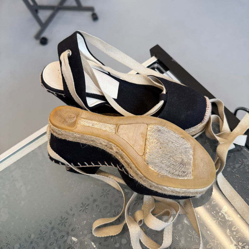 WEDGES RALPH LAUREN BLACK 6.5