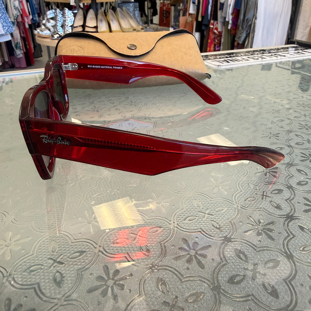 SUNGLASSES RAY BAN RED O/S