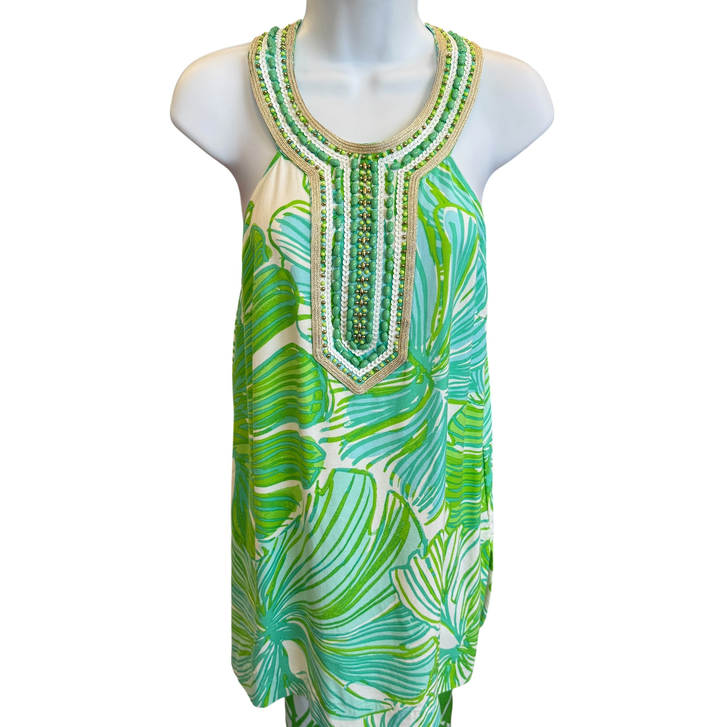 TOP LILLY PULITZER GREEN LARGE