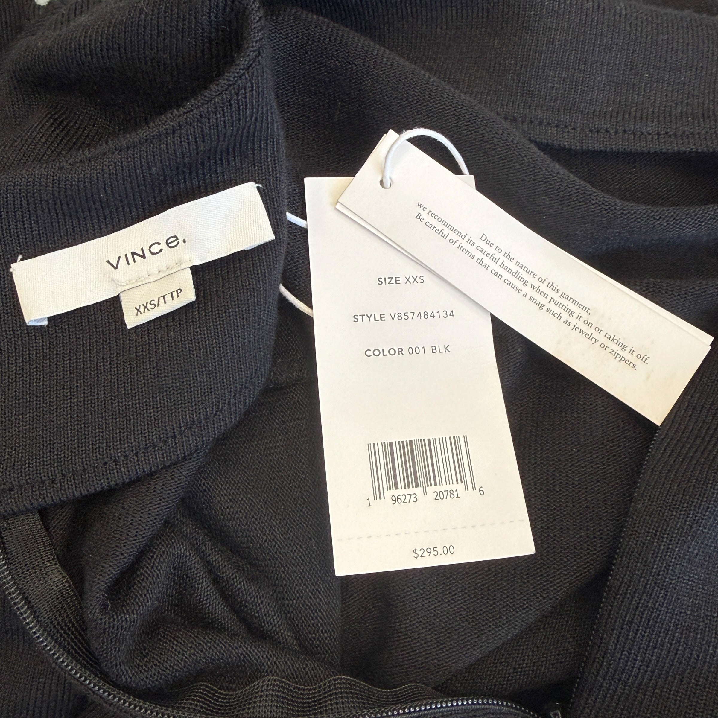 DRESS VINCE BLACK XXS