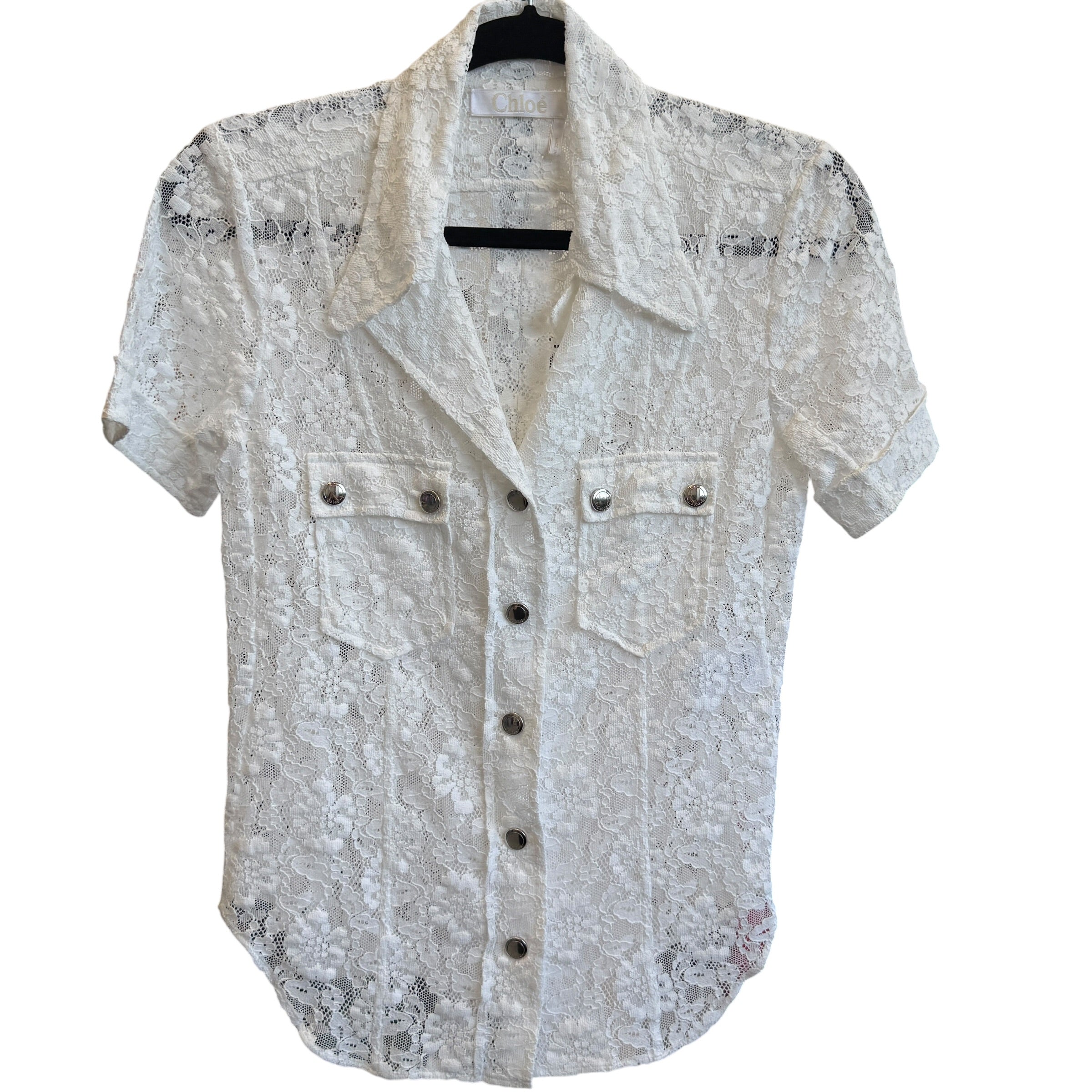 VINTAGE CHLOE ICONIC WHITE TOP EU 34 US 2