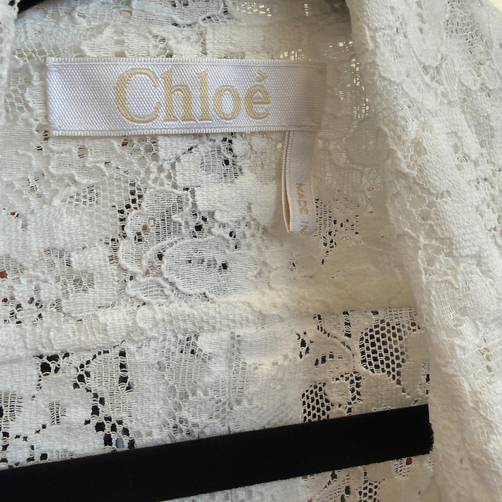 VINTAGE CHLOE ICONIC WHITE TOP EU 34 US 2