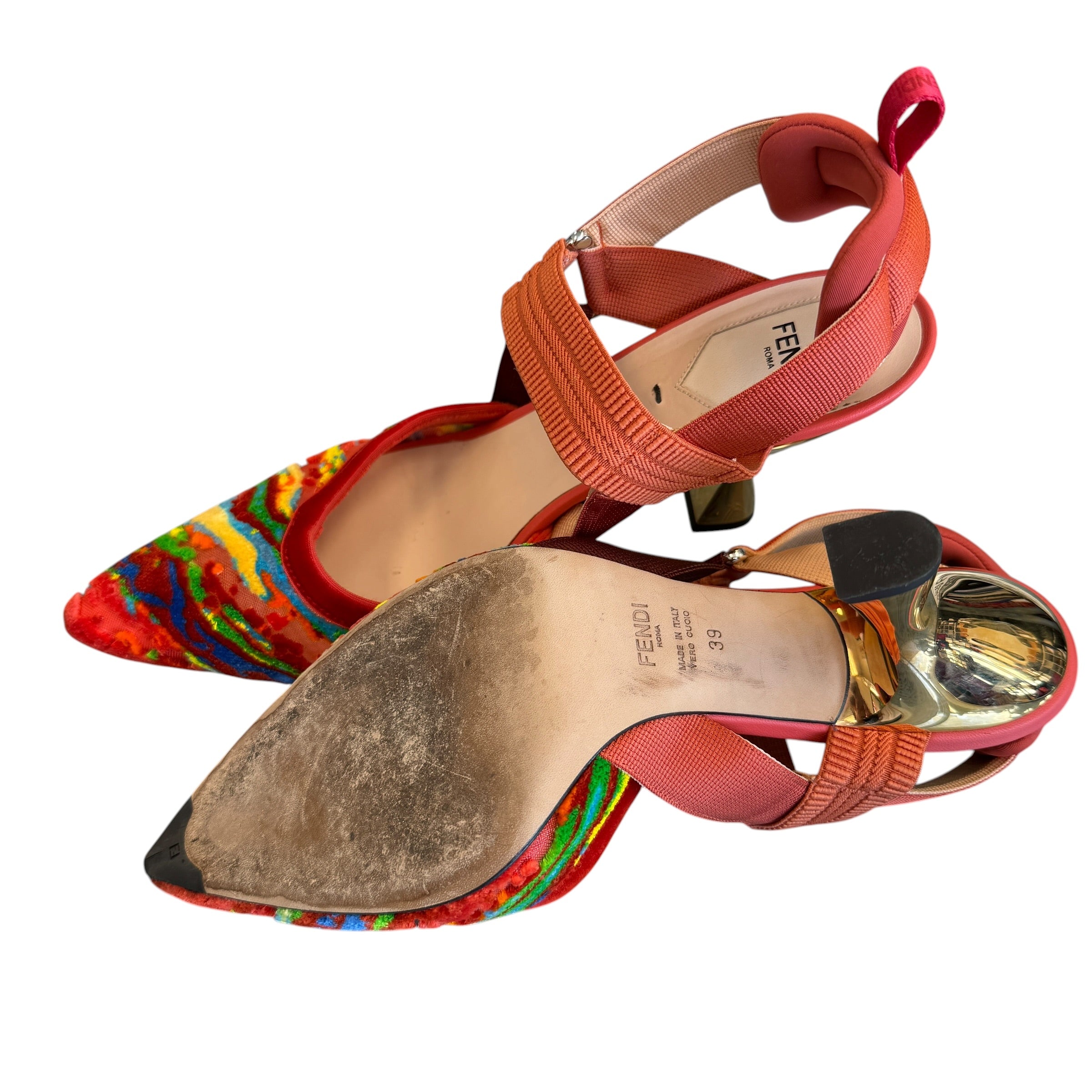 PUMPS FENDI RED 39