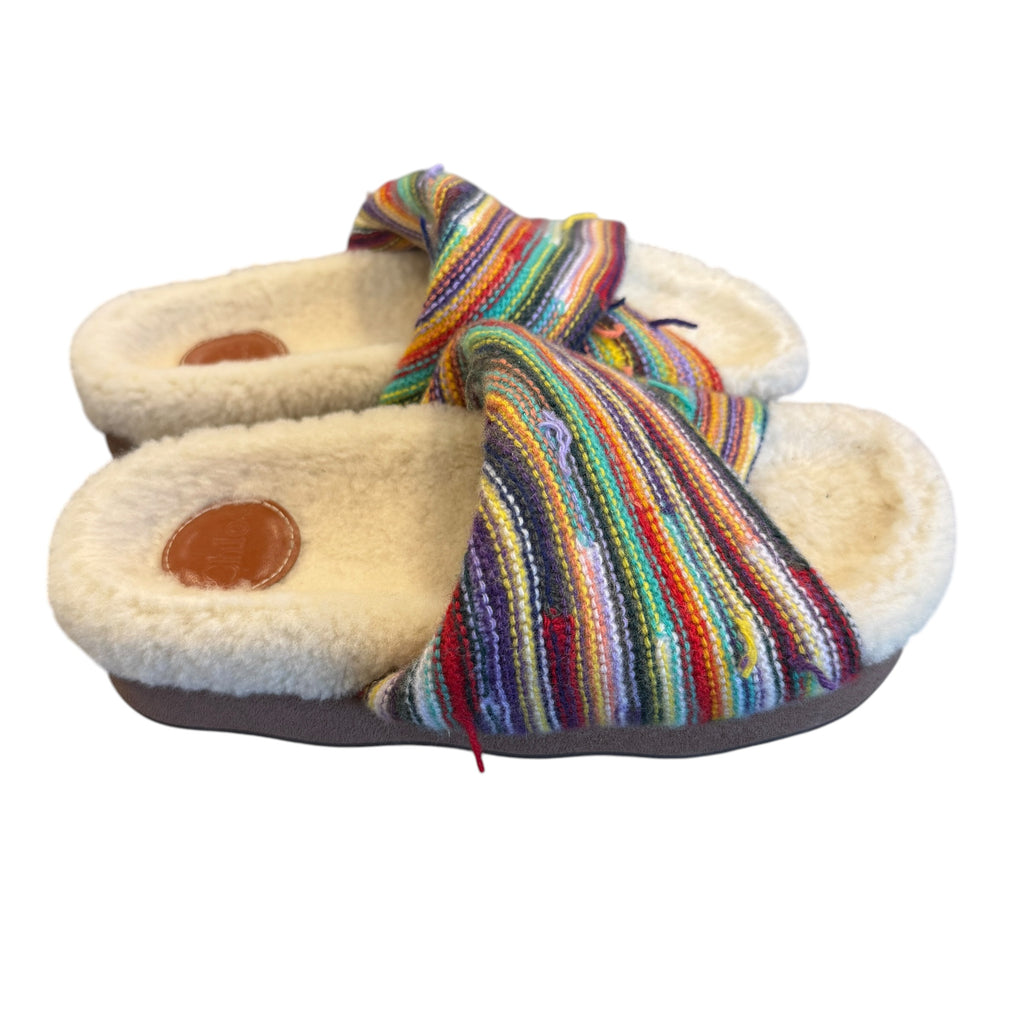 CHLOE  WAVY KNIT SLIDES EU 38 US 7.5
