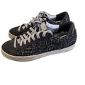 P448 Black Tweed Skateboarding Sneaker Size 38 (US 7.5)