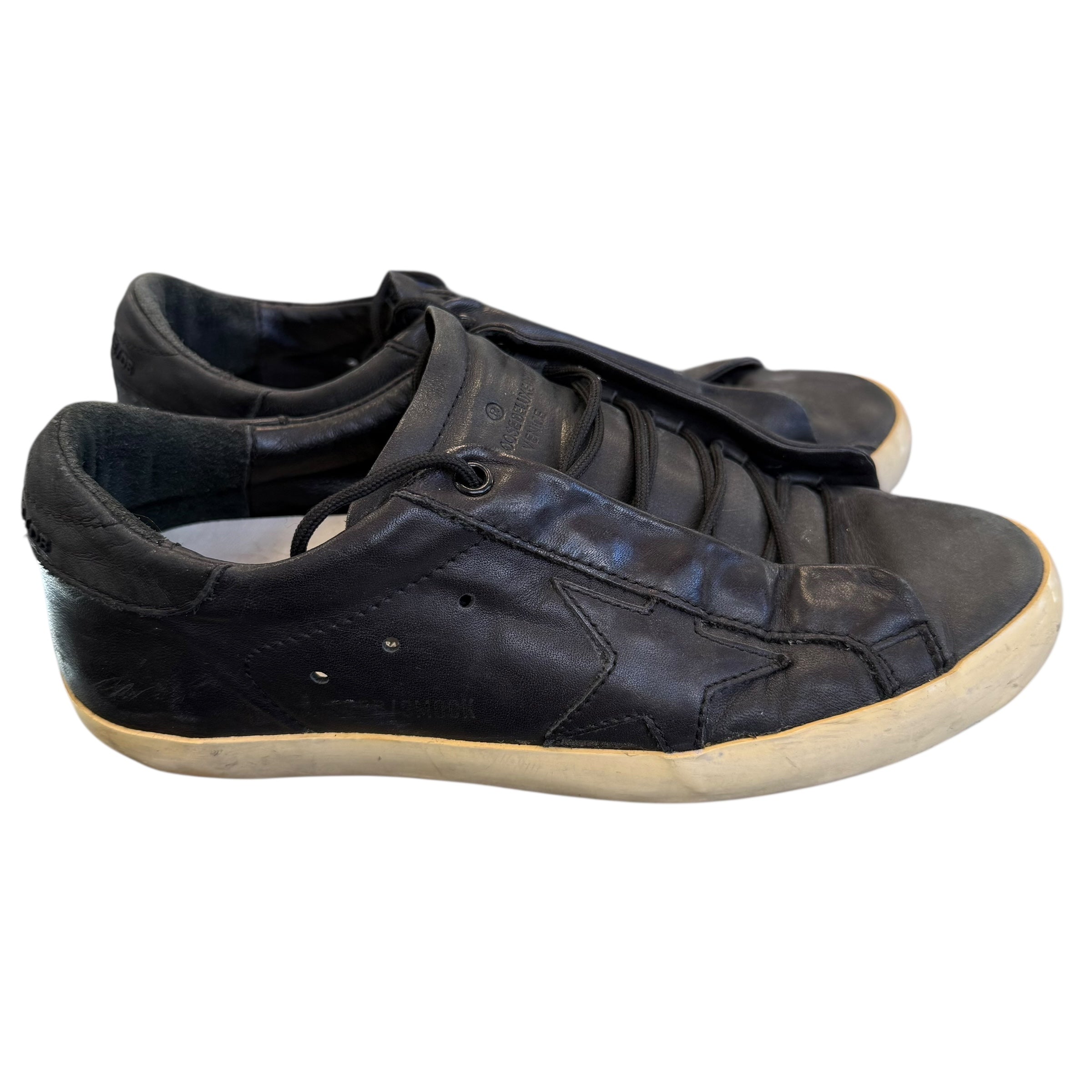 Golden Goose Distressed Accents Sneakers Sz 39 Us 8.5