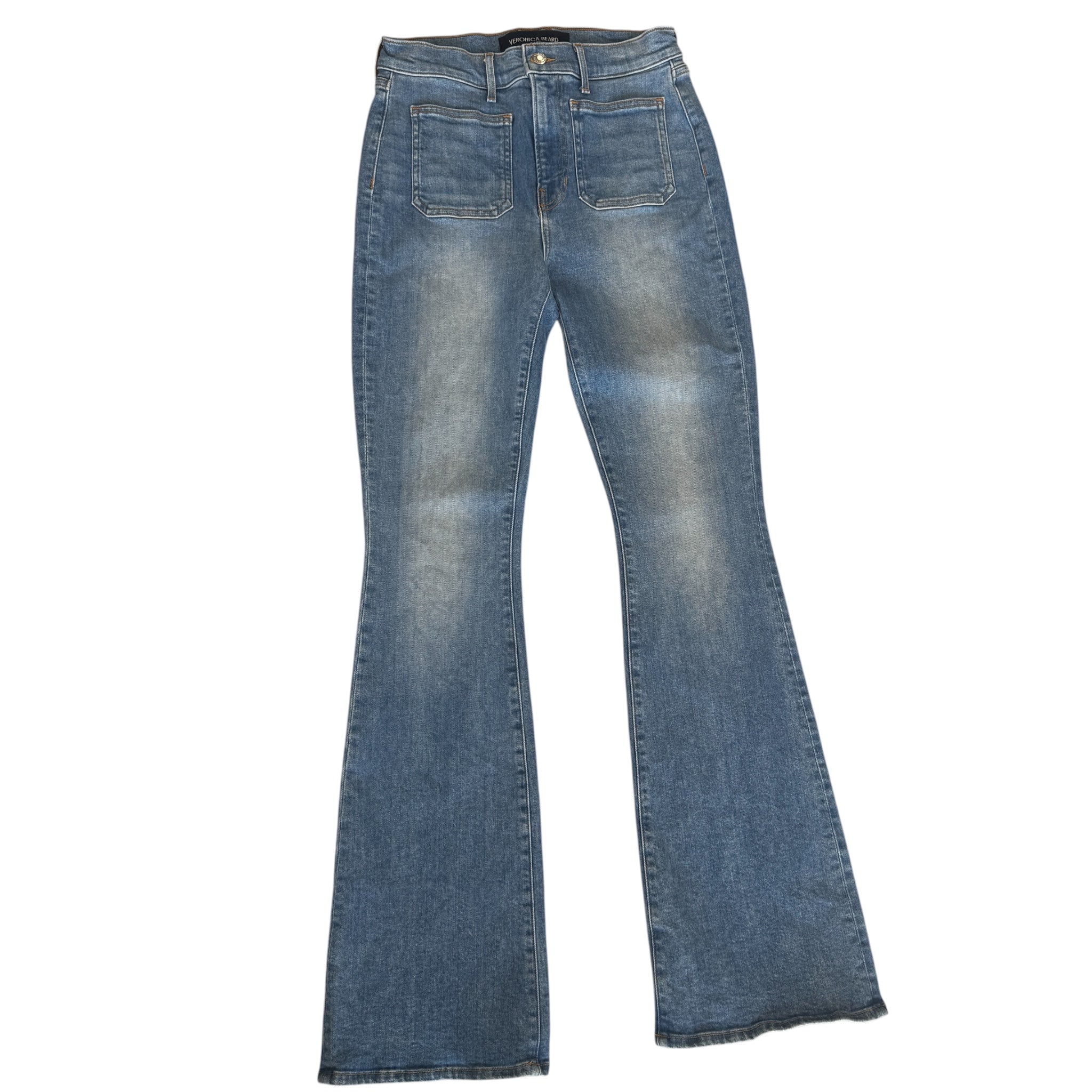 VERONICA BEARD BEVERLY SKINNY FLARE HIGH RISE WAIST 28